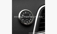 Часы в салон автомобиля (черные тип1 круглый хром 4,5см)