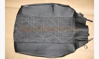 Экокожа черная, ткань геометр узоры (для комплектации Дастер без пакета безопасность)