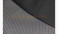 Чёрная ткань и вставка ткань в овал (для Рено Дастер с пакетом безопасность и разд. задней спинкой )