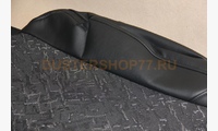 Экокожа черная, ткань полоски (для комплектации Дастер 2015- с разд. задней спинкой)