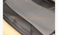 Чехлы экокожа черная, вставка из экокожи серого цвета (для комплектации Дастер 2015- с разд. задней спинкой)