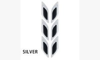Наклейка светоотражающая защитная серебро