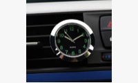 Часы в салон автомобиля (черный тип3 грань хром 4,3см)