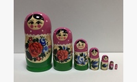 Матрешка 7 кукольная Традиционная гуашь