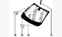 Фиксатор лобового стекла Рено оригинал 903562759R (1шт.)