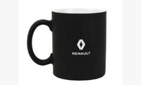 Кружка черная 330 мл, покрытие софт тач Renault оригинал