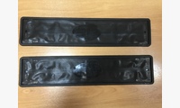 Рамка для номеров силиконовая (цвет черный) (1шт)