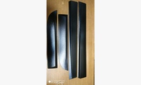 Накладки на двери (молдинги) Рено Дастер цвет Черная жемчужина 676 (Автолидер58)