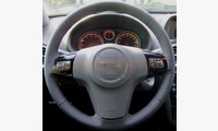 Кожаная оплетка на руль Opel Corsa D (S07) (2006-2014), черная
