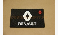 Нескользящий коврик-липучка Renault черный