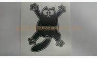 Наклейка Кот Саймона - Тормози (цвет черный)