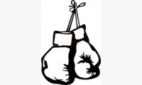 Наклейка боксерские перчатки (цвет черный)