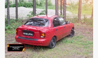 Накладка на задний бампер Chevrolet Lanos 2005-2009