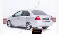 Накладка на задний бампер Chevrolet Aveo седан 2007-2012