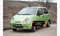 Накладки на передние фары (реснички) Daewoo Matiz 2000-