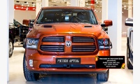 Накладки на передние фары (реснички) Dodge RAM 2009-