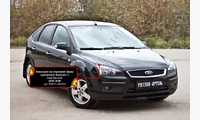 Накладки на передние фары (реснички) Вариант 1 Ford Focus II 2005-2008