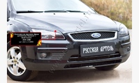 Накладки на передние фары (реснички) Вариант 2 Ford Focus II 2005-2008