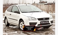 Зимняя заглушка решетки переднего бампера Ford Focus II 2005-2008