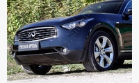 Накладки на передние фары (реснички) Infiniti FX 35/37/50 2008-2012