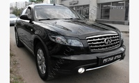 Накладки на передние фары (реснички) Infiniti FX 35 2003-2008
