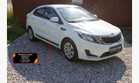 Молдинги на двери (вариант 1) KIA Rio III (седан) 2011-2015 (дорестайлинг)