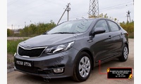 Молдинги на двери (вариант 1) KIA Rio III (седан) 2015- (рестайлинг)