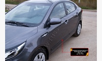 Молдинги на двери (вариант 2) KIA Rio III (седан) 2015- (рестайлинг)