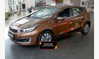 Молдинги на двери KIA Cee'd (хэтчбэк) 2015-