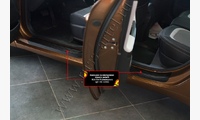 Накладки на внутренние пороги дверей KIA Cee'd (универсал) 2015-