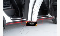 Накладки на внутренние пороги дверей KIA Soul 2014-2016