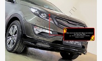 Накладки на передние фары (реснички) KIA Sportage 2014-2015