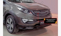 Решетка радиатора Вариант 2 с черной сеткой KIA Sportage 2014-2015