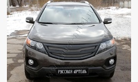 Решётка радиатора  с сеткой металлик KIA Sorento R 2010-2013