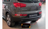 Тюнинг обвес заднего бампера Вариант 2 KIA Sportage 2014-2015 (2)