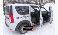 Накладки на ковролин порогов Lada (ВАЗ) Largus 2012-