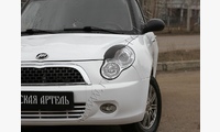 Накладки на передние фары (реснички) Lifan 320 Smily 2008-2013