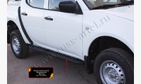 Пороги металлические Mitsubishi L200 2007-2010