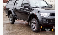 Расширители колесных арок (широкие) Mitsubishi L200 2014-2015 (15MY)