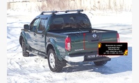 Накладка на задний откидной борт без скотча Nissan Navara 2005-2010