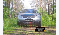 Защитная сетка решетки переднего бампера Nissan Qashqai 2006-2010
