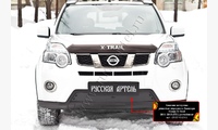 Зимняя заглушка решетки переднего бампера Nissan X-trail 2011-2015 (T31) рестайлинг