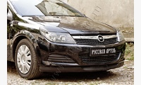 Накладки на передние фары (реснички) Opel Astra 2007-2009