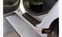 Накладки на внутренние пороги дверей Renault Logan 2014-