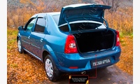 Накладка на задний бампер Renault Logan 2010-2013