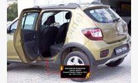 Накладки на внутренние пороги дверей Renault Sandero Stepway 2014-