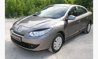 Накладки на передние фары (реснички) Renault Fluence 2009-2012