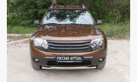 Решётка радиатора. Вариант 1 с черной сеткой Renault Duster 2010-2014