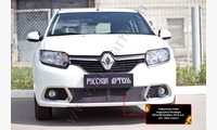 Защитная сетка переднего бампера Renault Sandero 2014-