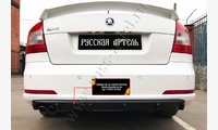 Диффузор на задний бампер Skoda Octavia A5 RS 2009-2013